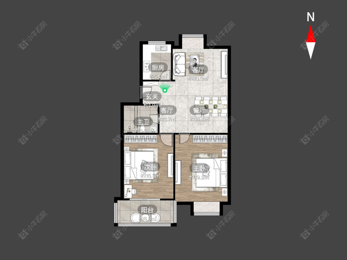 常州绿洲家园在售二手房源户型图_小牛看房