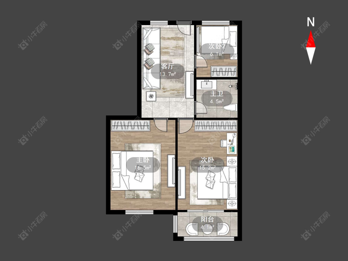 会馆浜新村房源户型图 常州会馆浜新村在售二手房源户型图_小牛看房