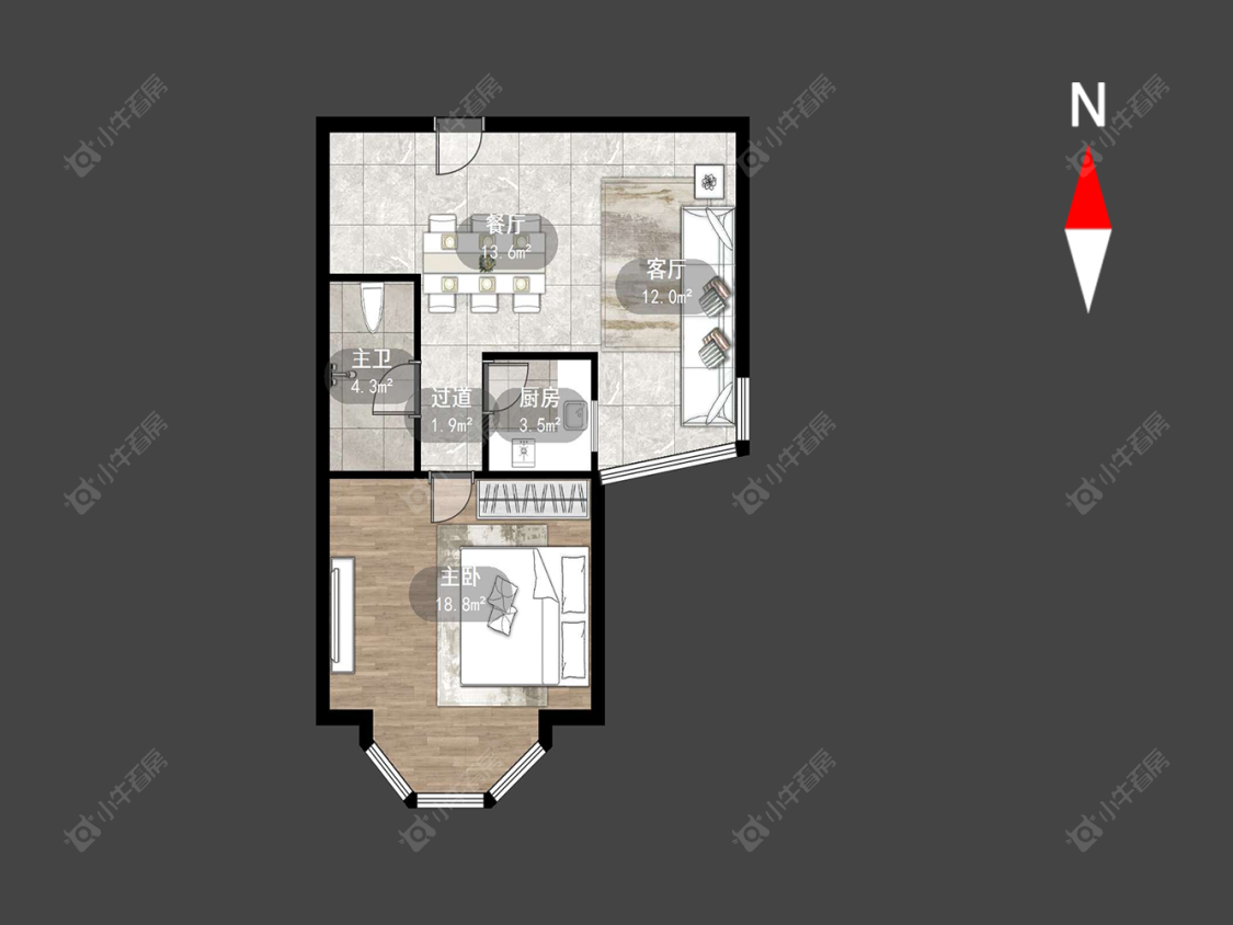 常州府琛商务广场在售二手房源户型图_小牛看房