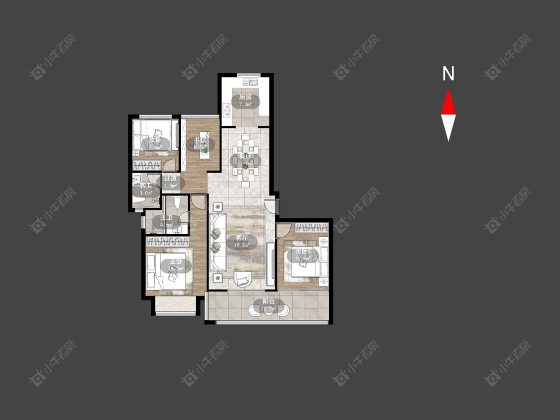 世茂香槟湖五期房源户型图 常州世茂香槟湖五期在售二手房源户型图_小牛看房