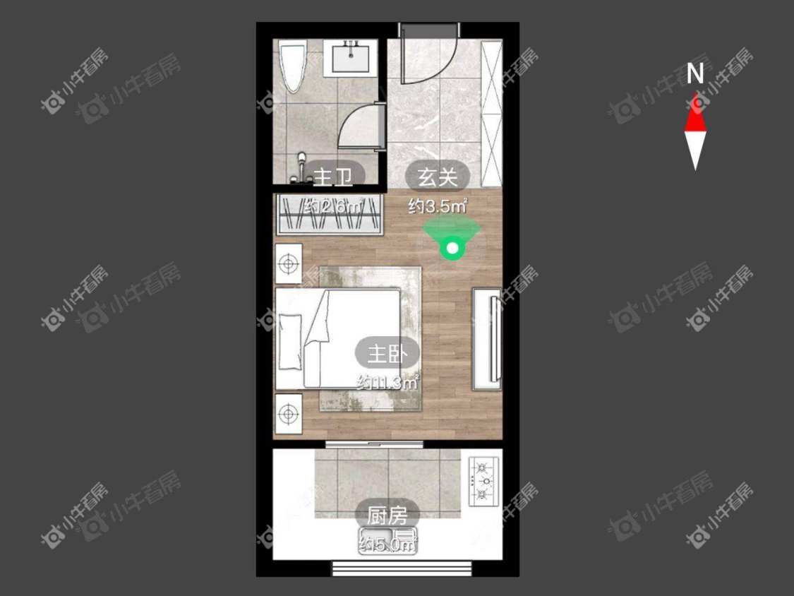 朗诗邻里中心房源室内图 常州朗诗邻里中心在租房源室内图_小牛看房