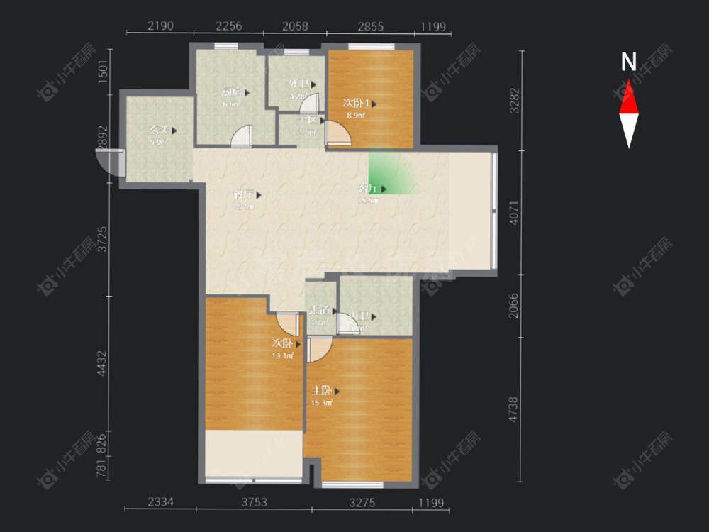 常州万水美兰城在售二手房源户型图_小牛看房