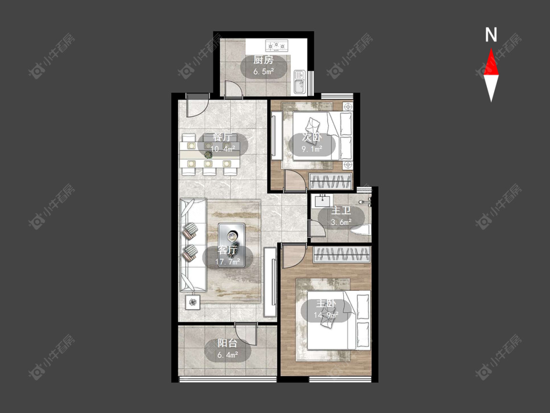 常州青建鼎都在售二手房房源户型图_小牛看房