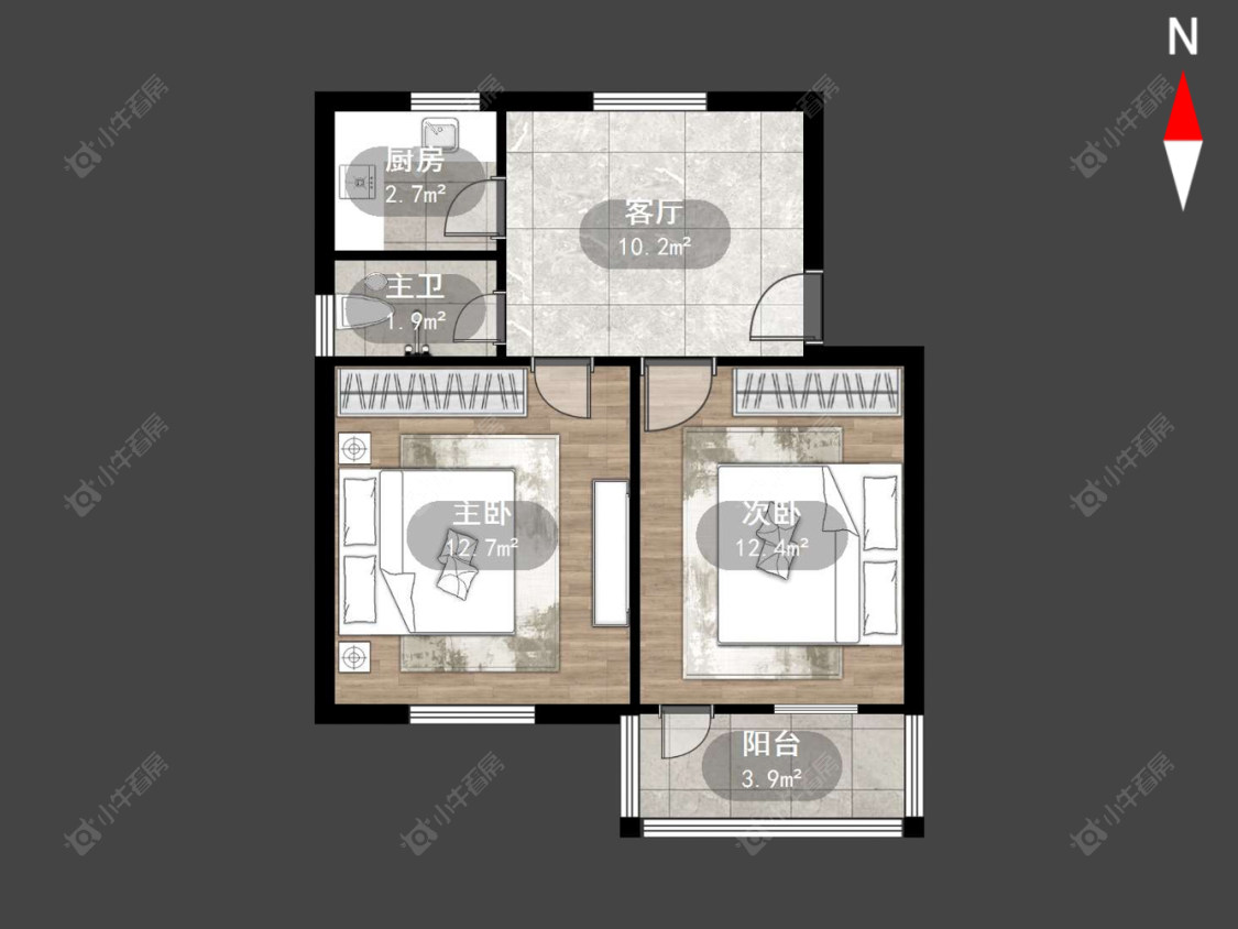 常州北尉司路在售二手房源户型图_小牛看房