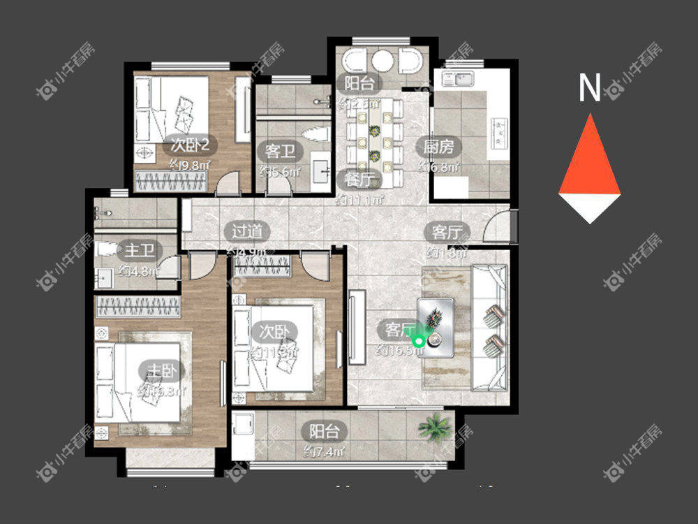 武房聚园房源室内图 常州武房聚园在租房源室内图_小牛看房