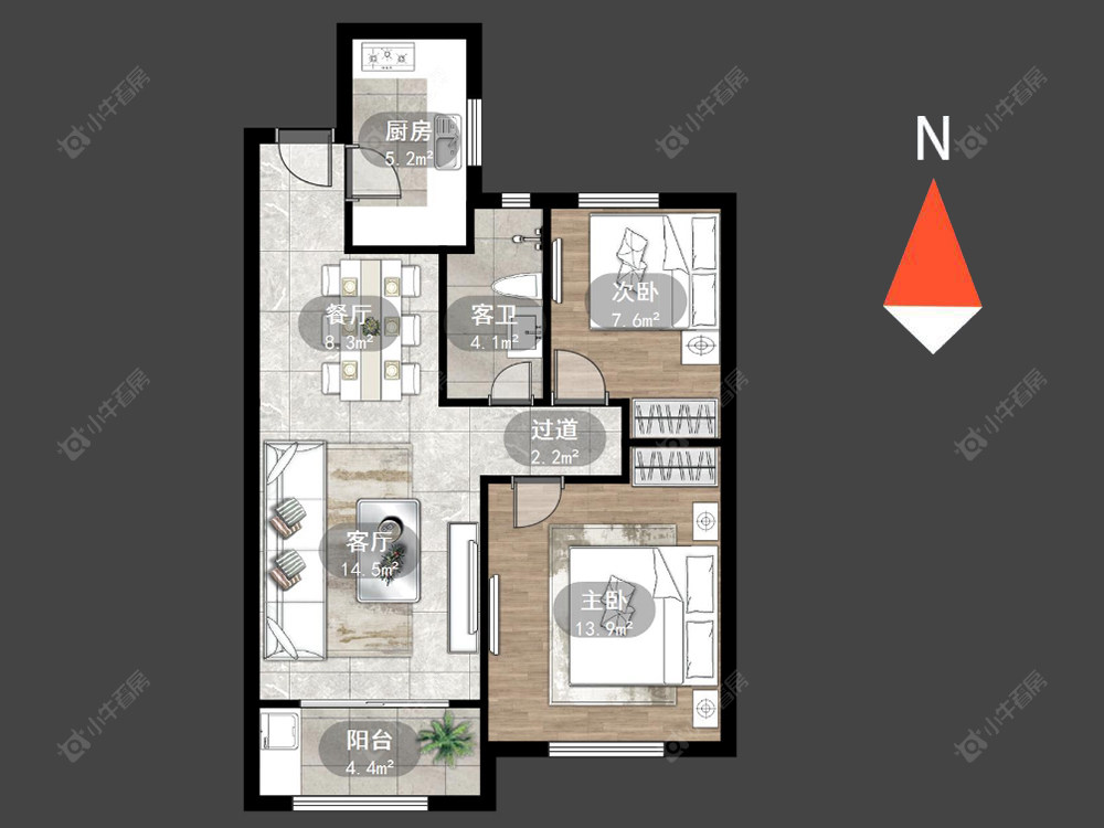 常州步步高广场在售二手房源户型图_小牛看房