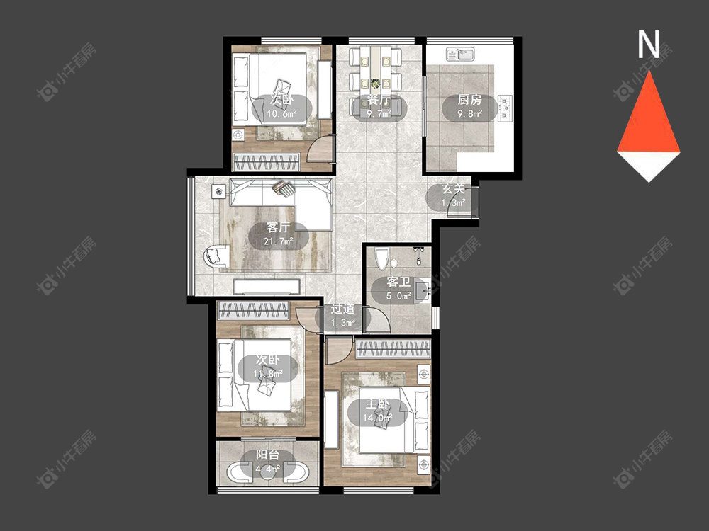 丰乐尚都房源户型图 常州丰乐尚都在售二手房源户型图_小牛看房