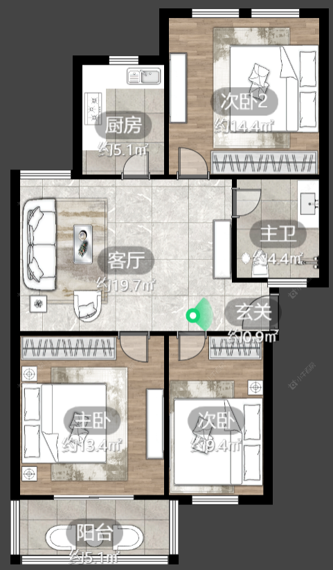 常州新新家园在售二手房房源户型图_小牛看房