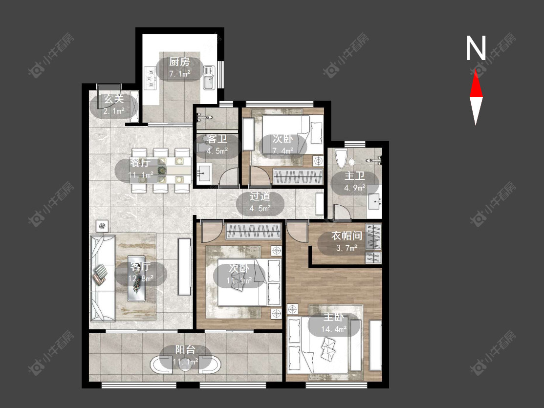 常州泰和之春在售二手房源户型图_小牛看房