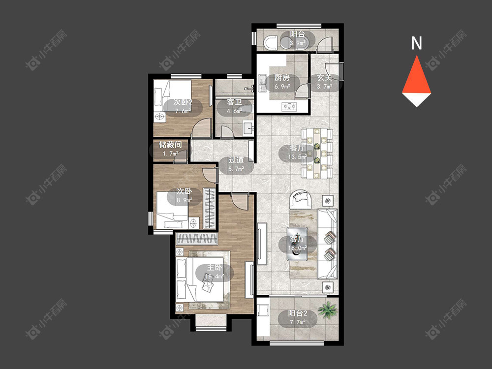 常州绿地峰云汇在售二手房源户型图_小牛看房
