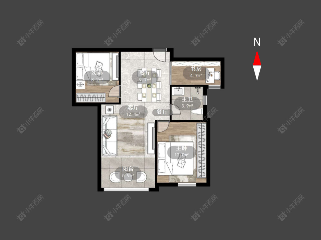 常州龙城福第在售二手房源户型图_小牛看房