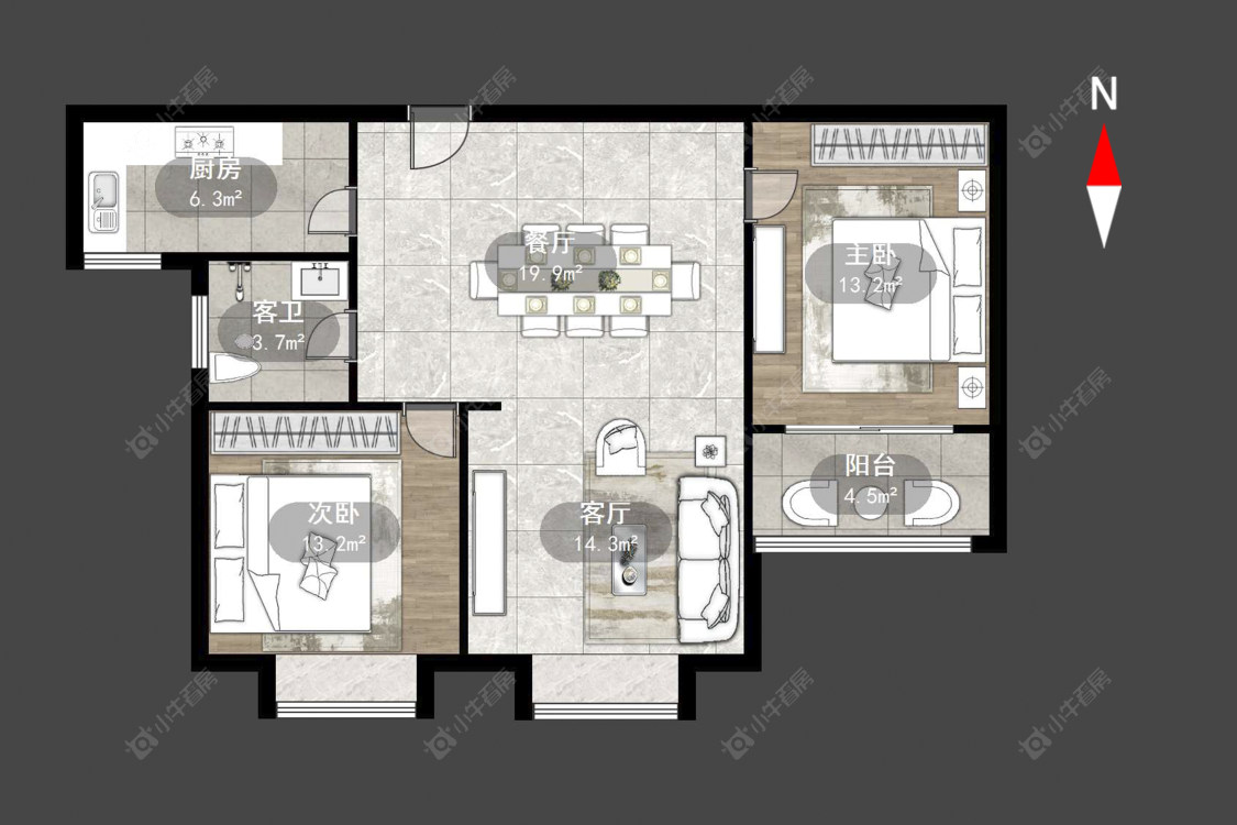 常州华都馨苑在售二手房源户型图_小牛看房