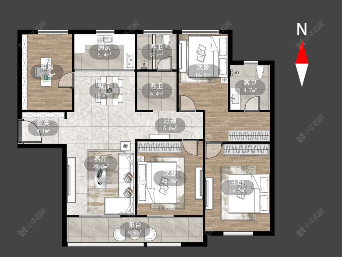 常州弘建壹品在售二手房源户型图_小牛看房