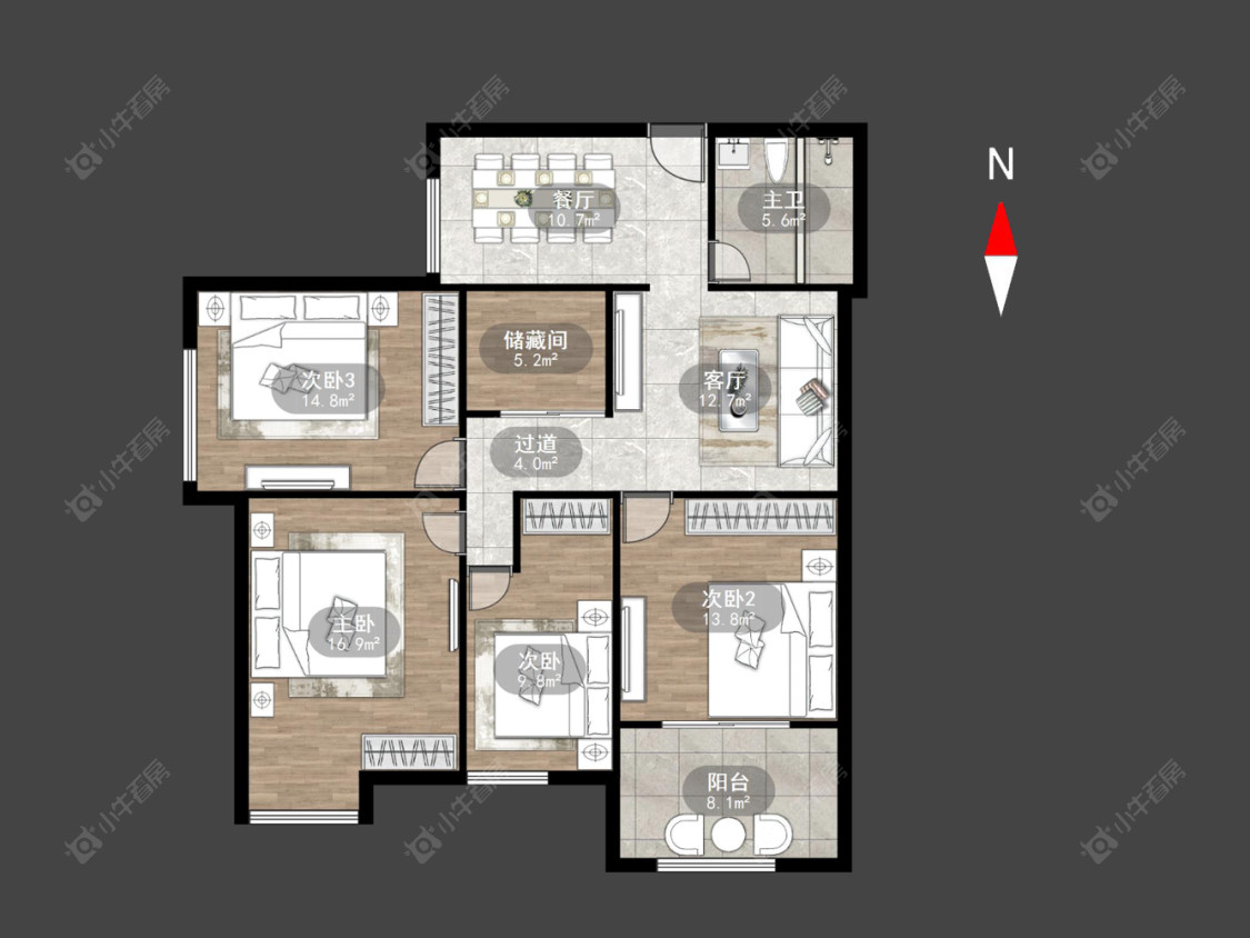 香树湾福园房源户型图 常州香树湾福园在售二手房源户型图_小牛看房