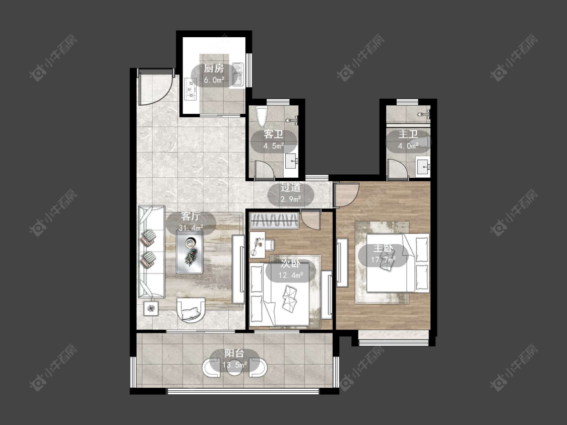 丹阳天一人家在售二手房源户型图_小牛看房