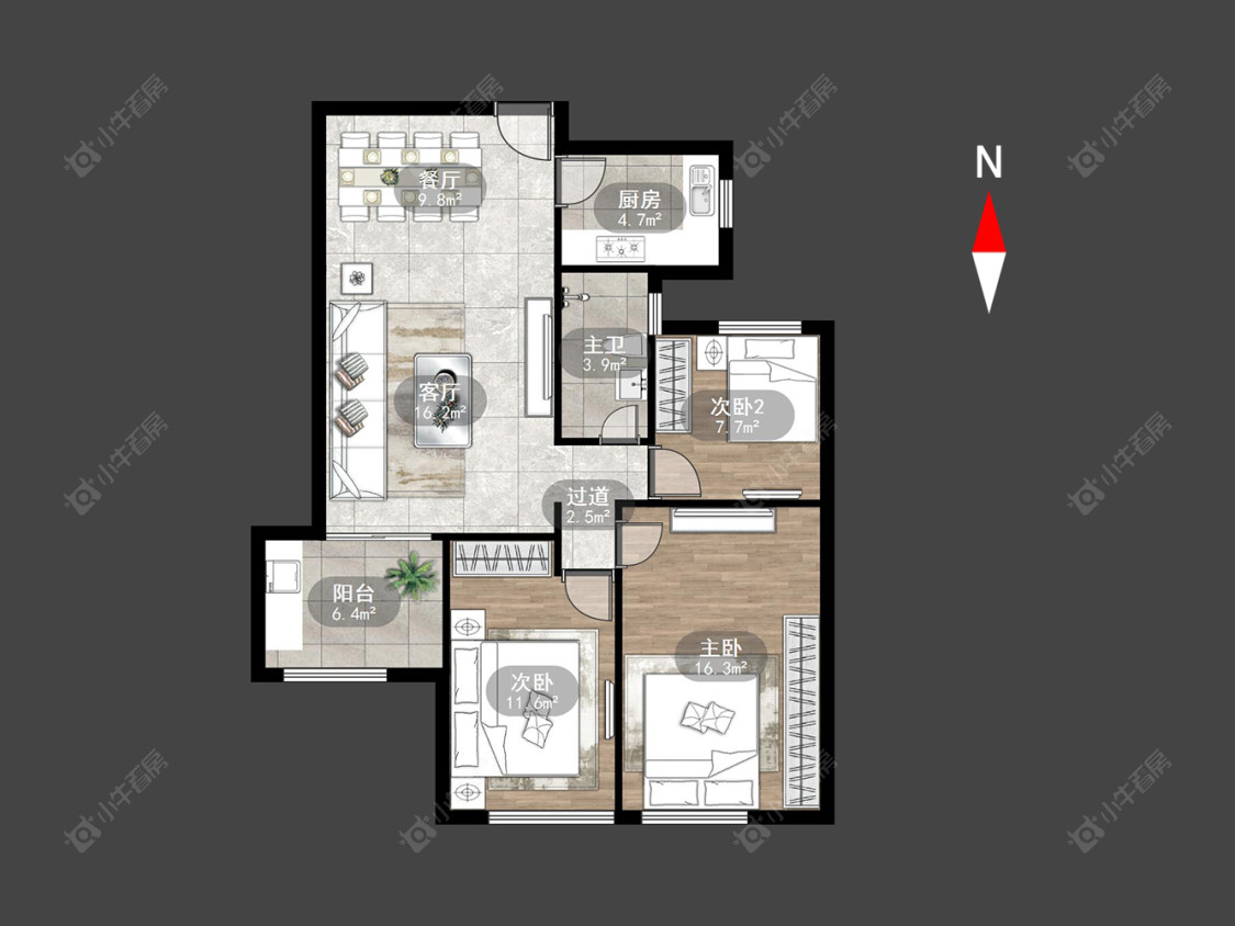 常州绿都万和城五区在售二手房源户型图_小牛看房