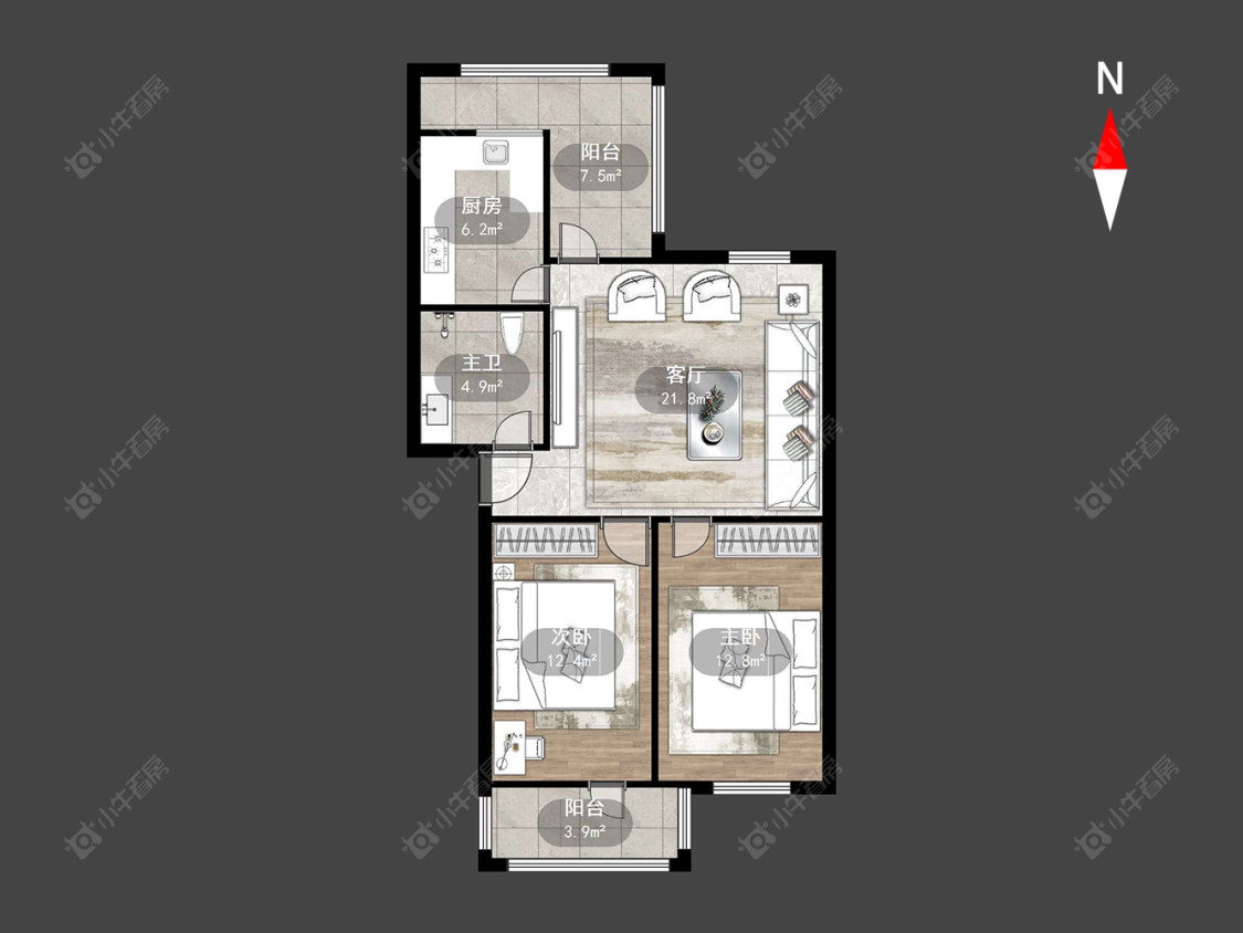清潭许家巷房源户型图 常州清潭许家巷在售二手房源户型图_小牛看房