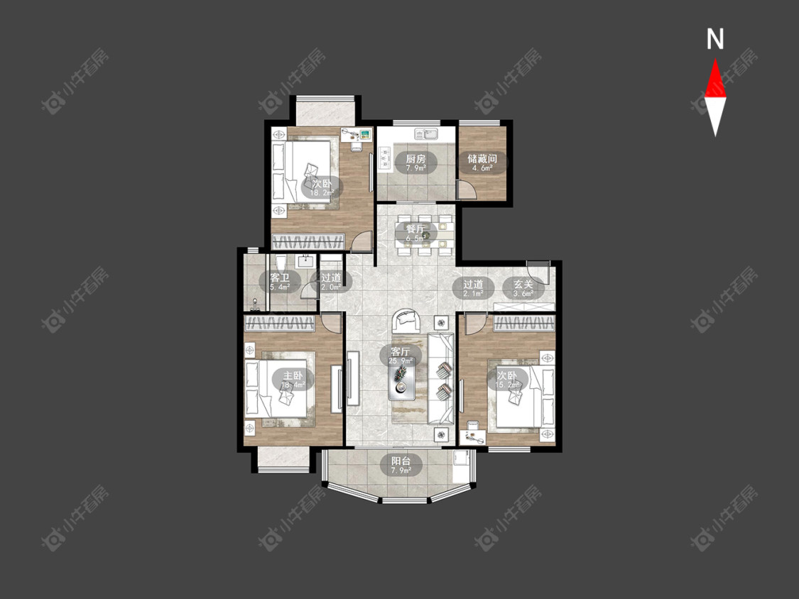 常州绿洲家园在售二手房源户型图_小牛看房