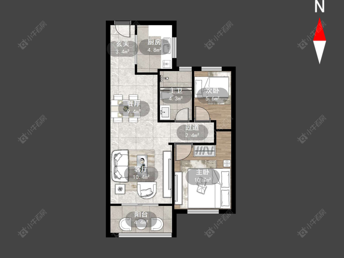 常州海华花园在售二手房源户型图_小牛看房