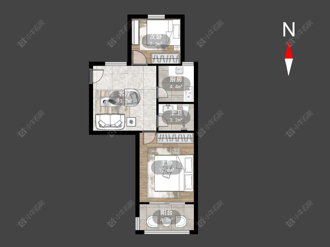 常州丽华二村在售二手房源户型图_小牛看房