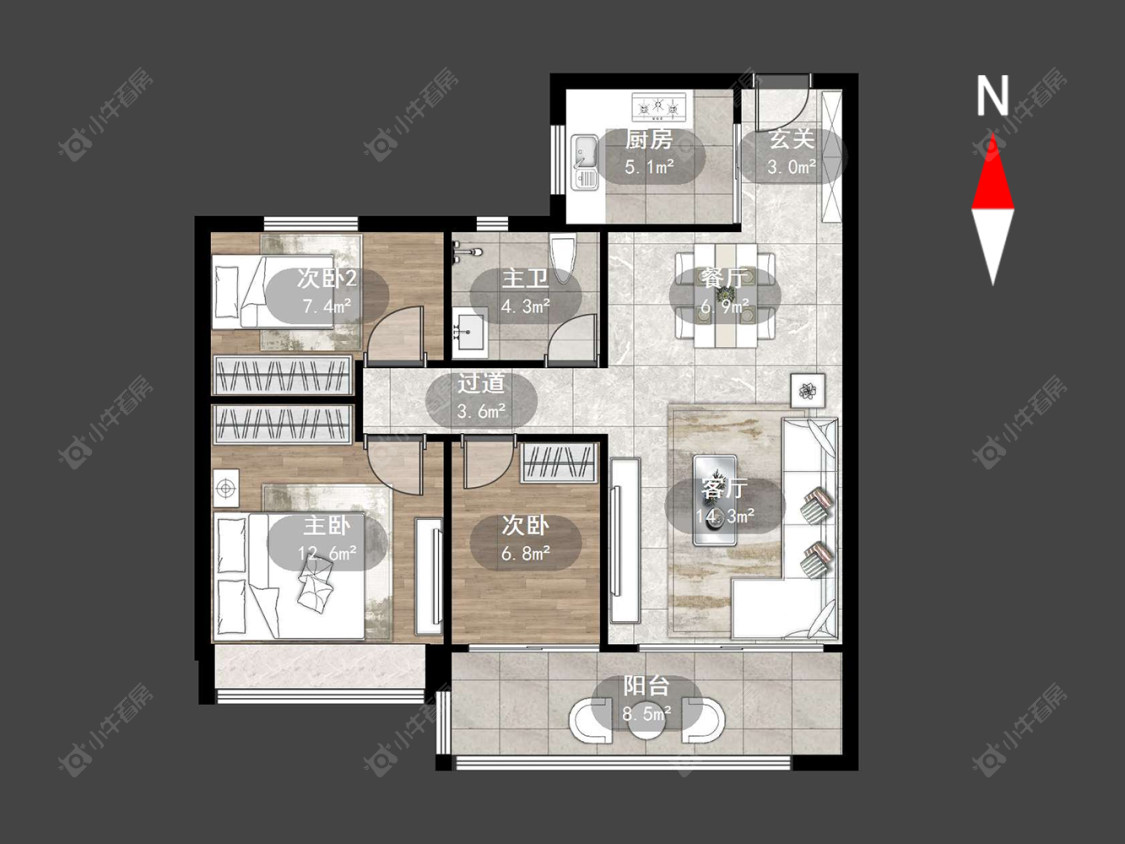 碧桂园壹号天禧房源室内图 常州碧桂园壹号天禧在售二手房源室内图_小牛看房