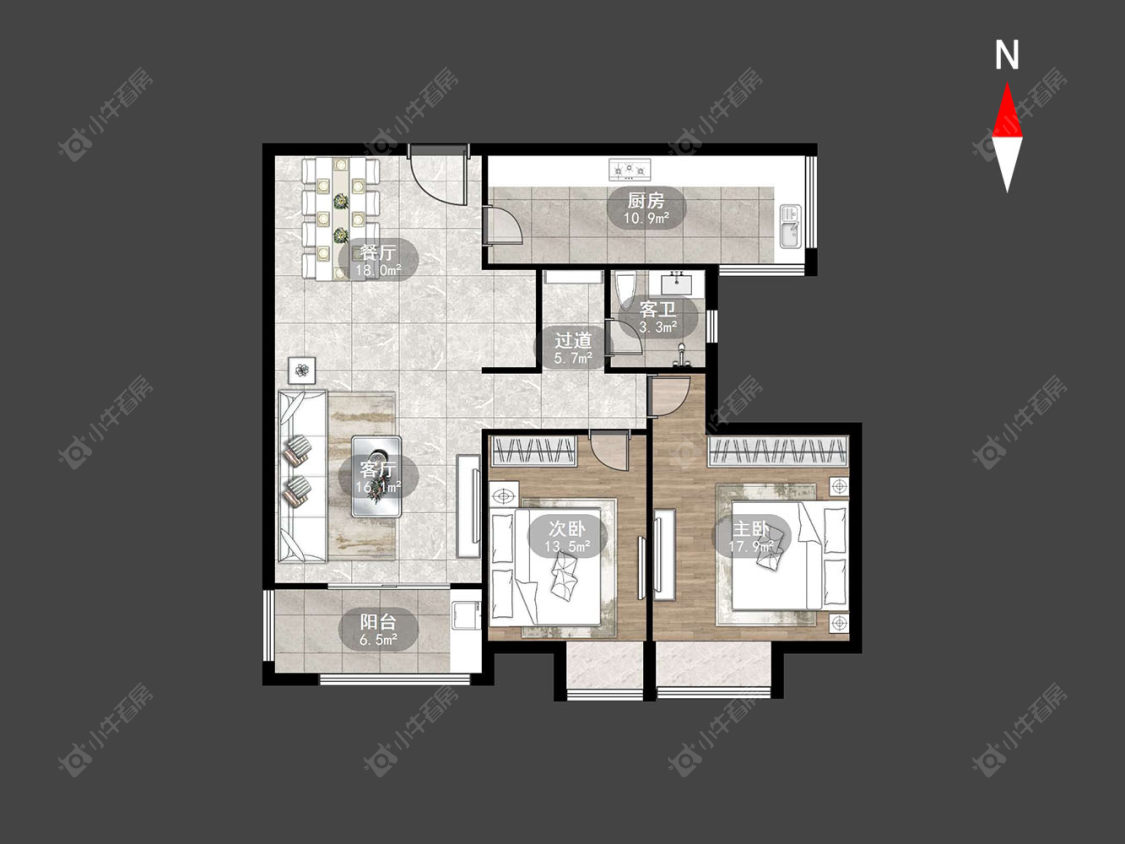 彩虹城房源户型图 常州彩虹城在售二手房源户型图_小牛看房