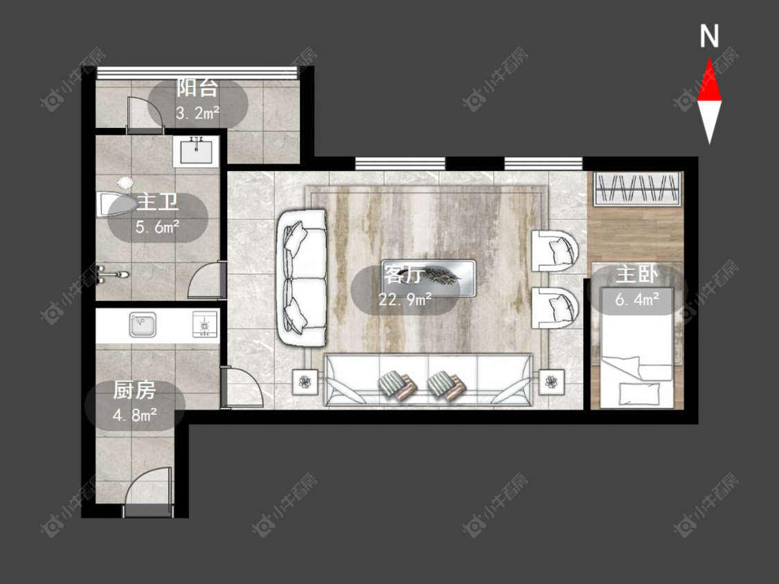 莱蒙双子星座公寓房源户型图 常州莱蒙双子星座公寓在售二手房源户型图_小牛看房