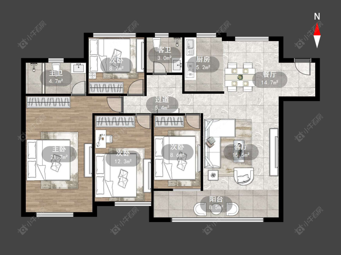 万科公园大道一期房源户型图 常州万科公园大道一期在售二手房源户型图_小牛看房