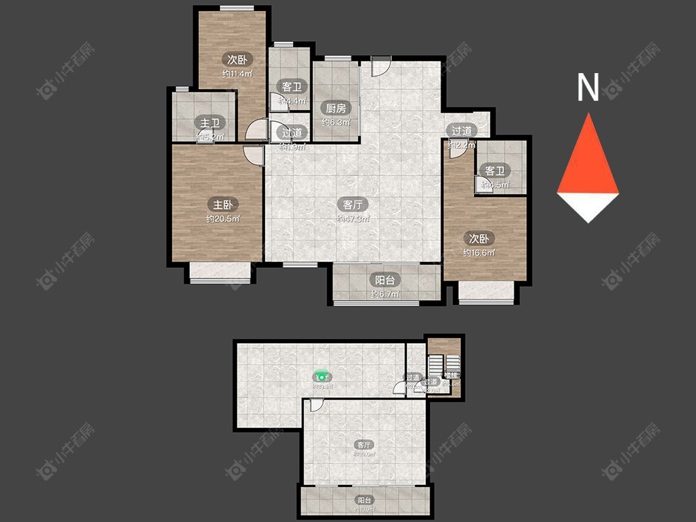 常州路劲雅居乐国仕九礼在售二手房源户型图_小牛看房