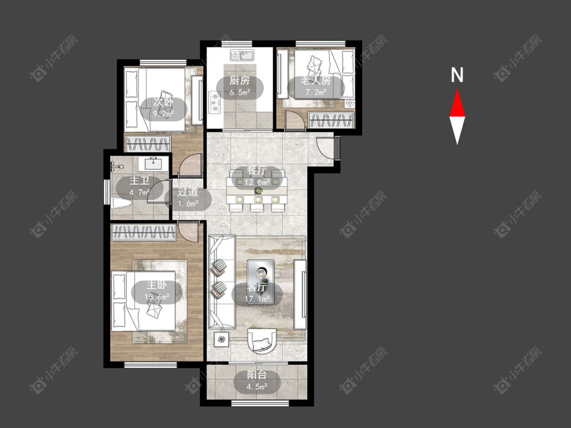 常州嘉禾尚郡在售二手房源户型图_小牛看房