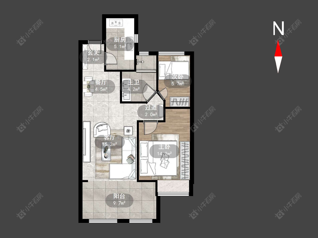 常州常发香堤半岛在售二手房源户型图_小牛看房