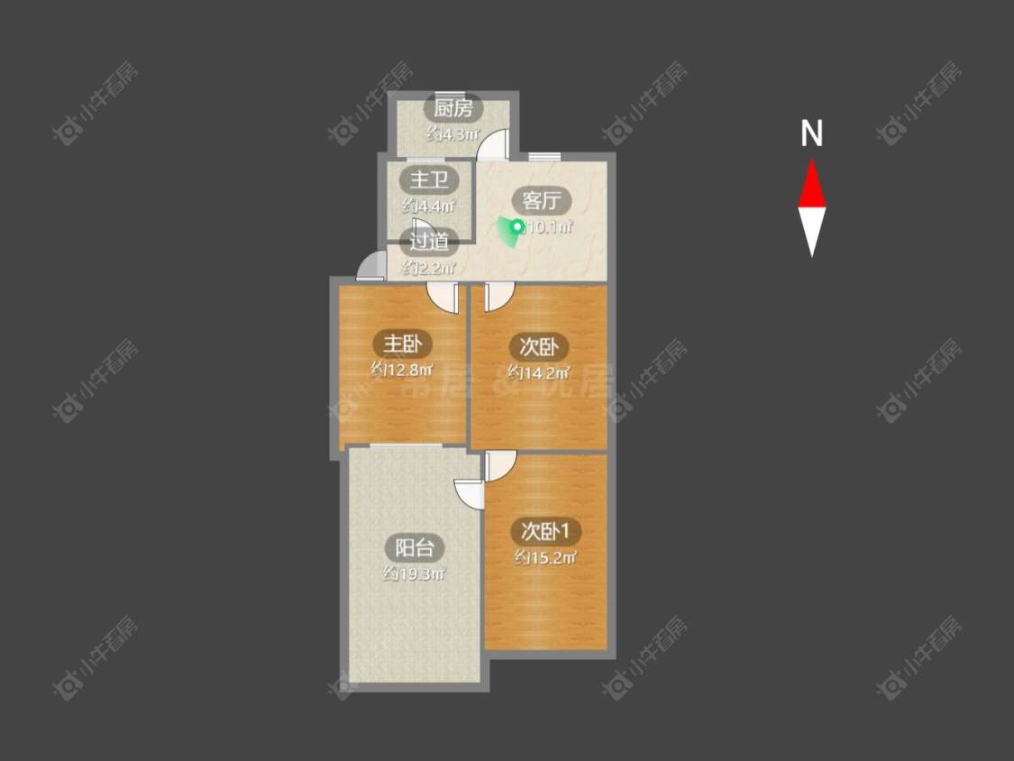 常州盘龙苑西区在售二手房源户型图_小牛看房