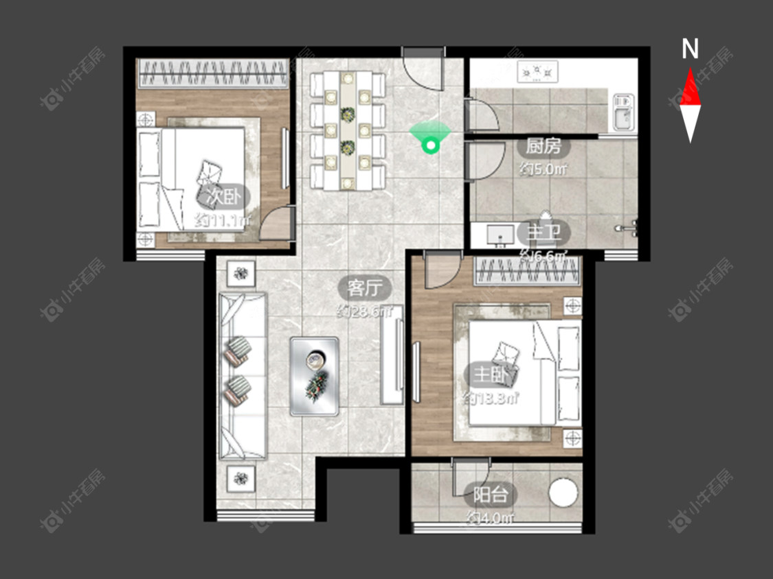 常州嘉城尚座在售二手房源户型图_小牛看房