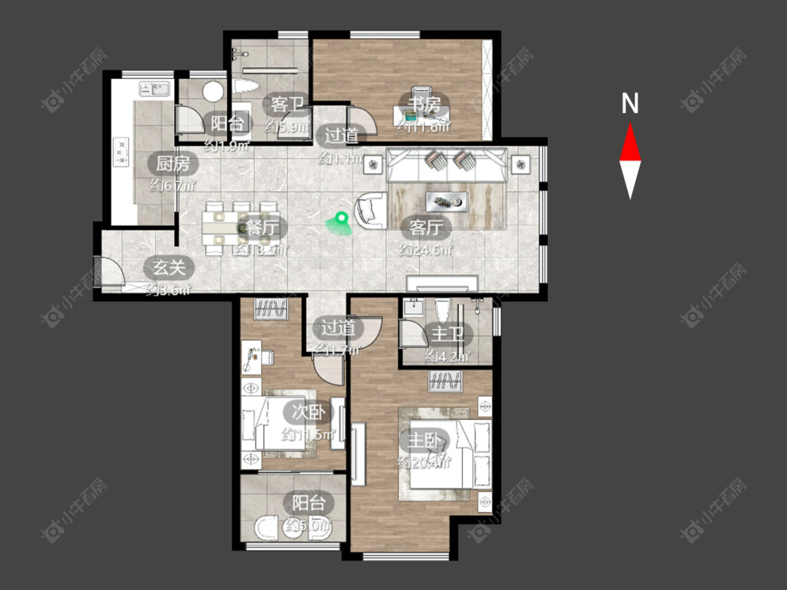 莱蒙城睿景公寓房源户型图 常州莱蒙城睿景公寓在售二手房源户型图_小牛看房