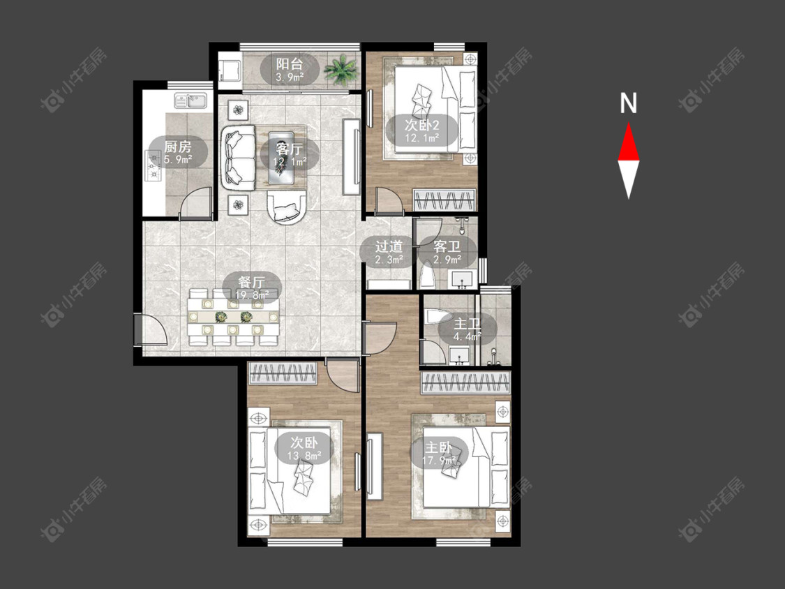 典雅花园房源户型图 常州典雅花园在售二手房源户型图_小牛看房