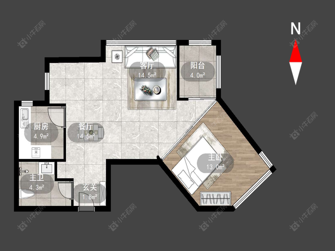 常州侨光苑在售二手房源户型图_小牛看房