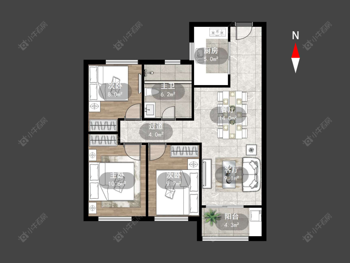 万达光语未来一期房源户型图 常州万达光语未来一期在售二手房源户型图_小牛看房