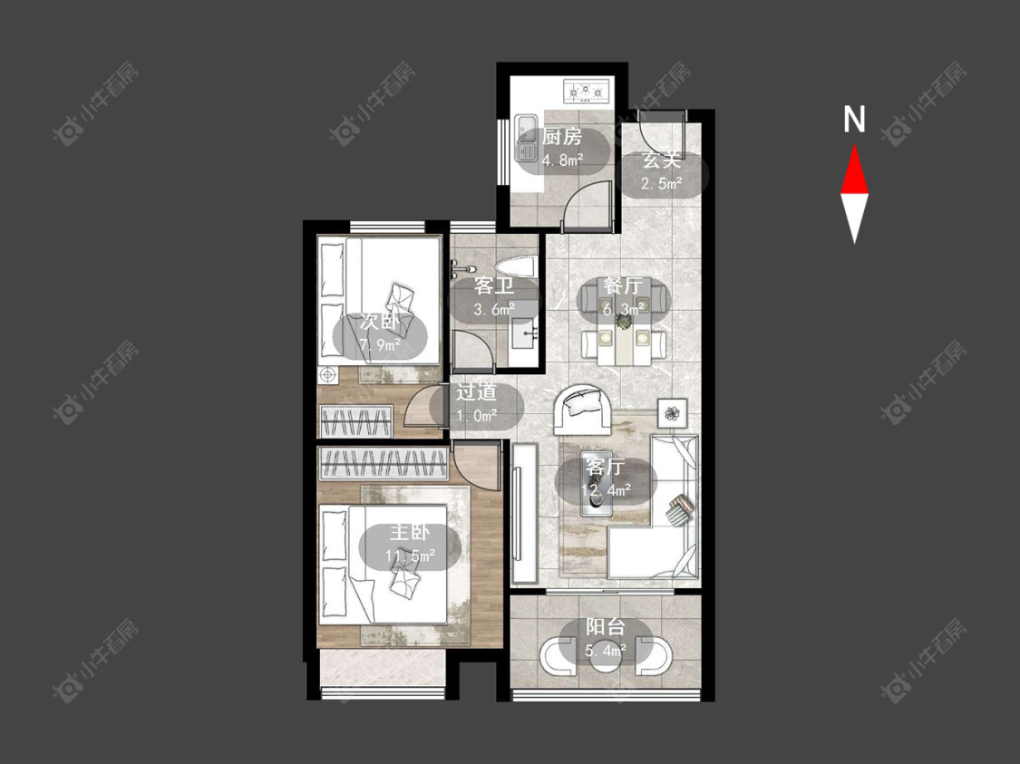 常州晋陵文锦在售二手房源户型图_小牛看房
