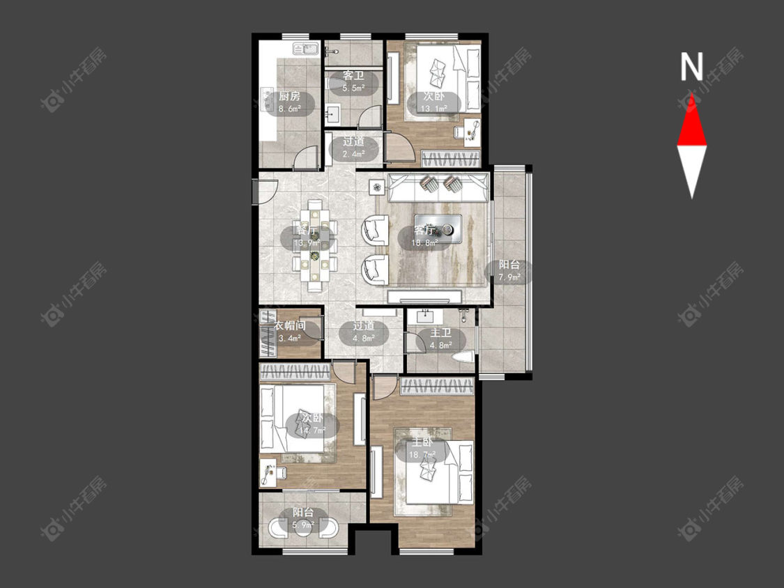 上林国际房源户型图 常州上林国际在售二手房源户型图_小牛看房