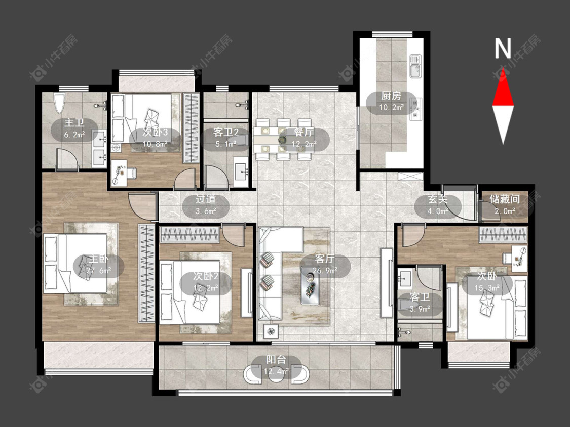 常州碧桂园翡丽都会在售二手房源户型图_小牛看房