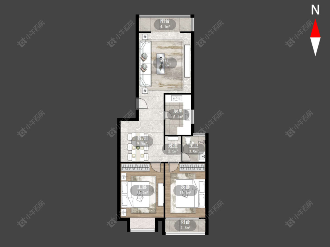 常州中意宝第在售二手房房源户型图_小牛看房