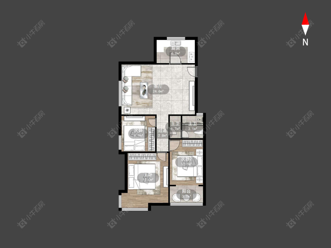 常州兰陵尚品花园在售二手房源户型图_小牛看房