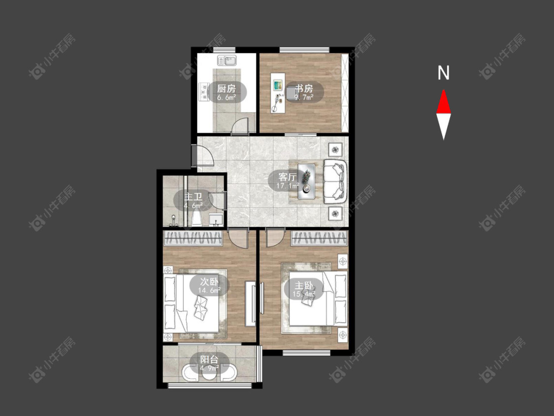 常州兰翔二村在售二手房源户型图_小牛看房