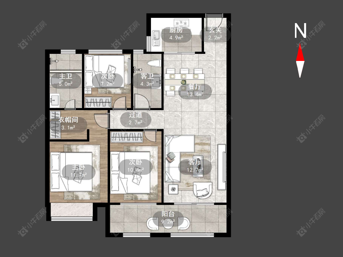 银河湾明苑三期房源户型图 常州银河湾明苑三期在售二手房源户型图_小牛看房