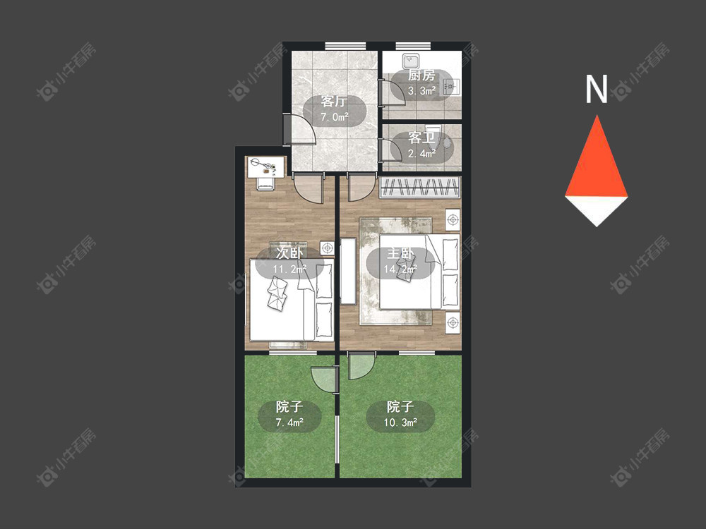 常州花园新村（钟楼）在售二手房源户型图_小牛看房