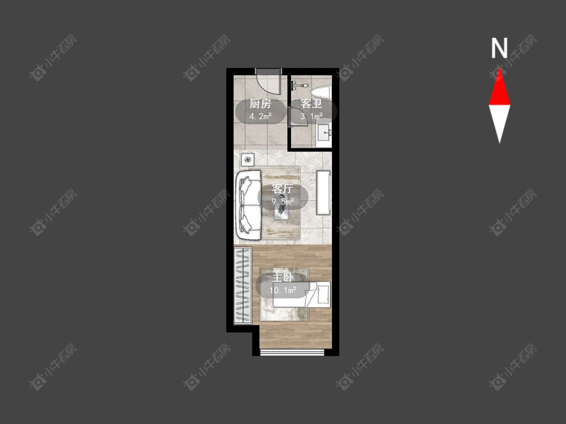 常州龙湖星图在售二手房源户型图_小牛看房