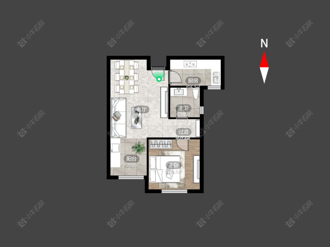 常州金鹰世界在售二手房源户型图_小牛看房
