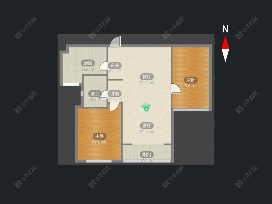 京城豪苑南区房源户型图 常州京城豪苑南区在售二手房源户型图_小牛看房