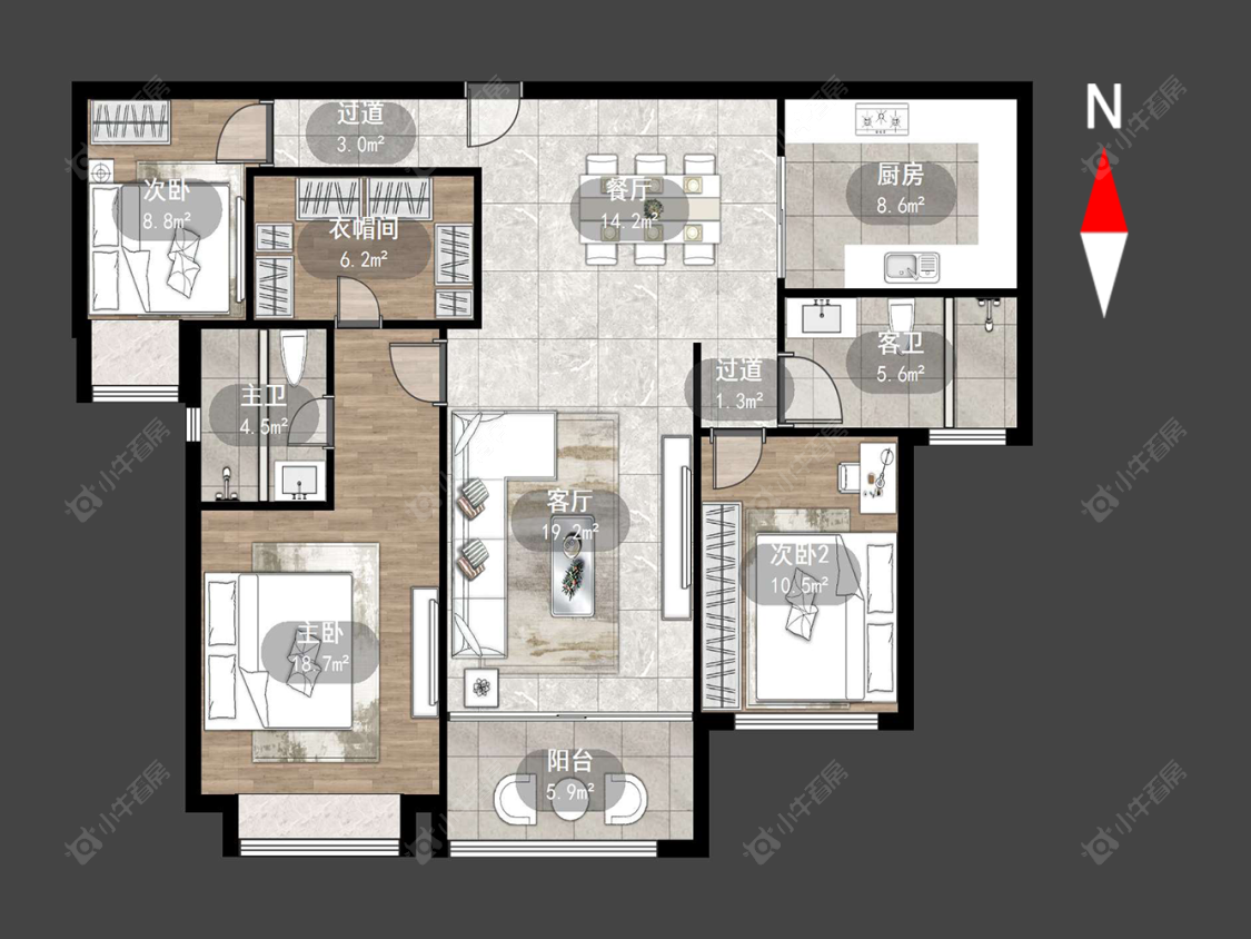 常州雅居乐星河湾在售二手房源户型图_小牛看房