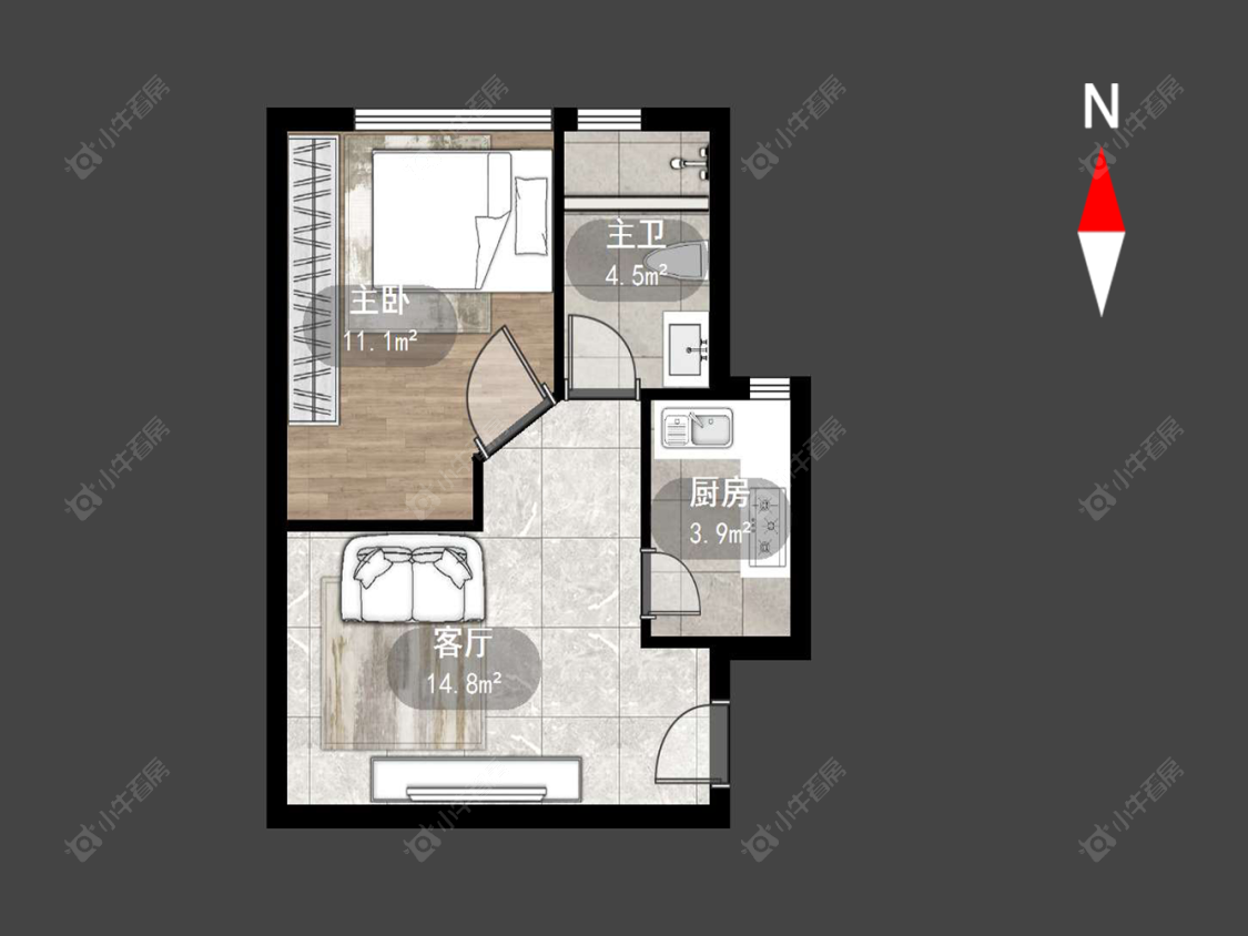 金百国际房源户型图 常州金百国际在售二手房源户型图_小牛看房